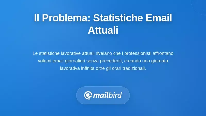 Infografica delle statistiche sulle email che mostra dati sulla comunicazione sul posto di lavoro e tendenze del volume dei messaggi