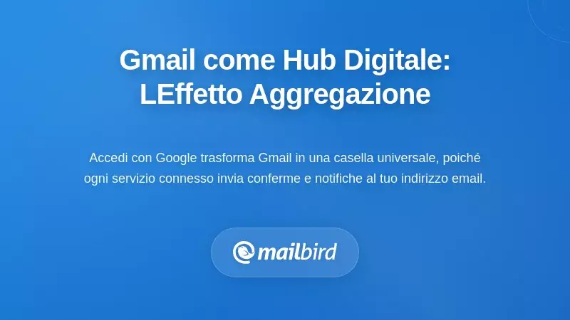 Gmail come Hub della Tua Vita Digitale: L’Effetto Aggregazione