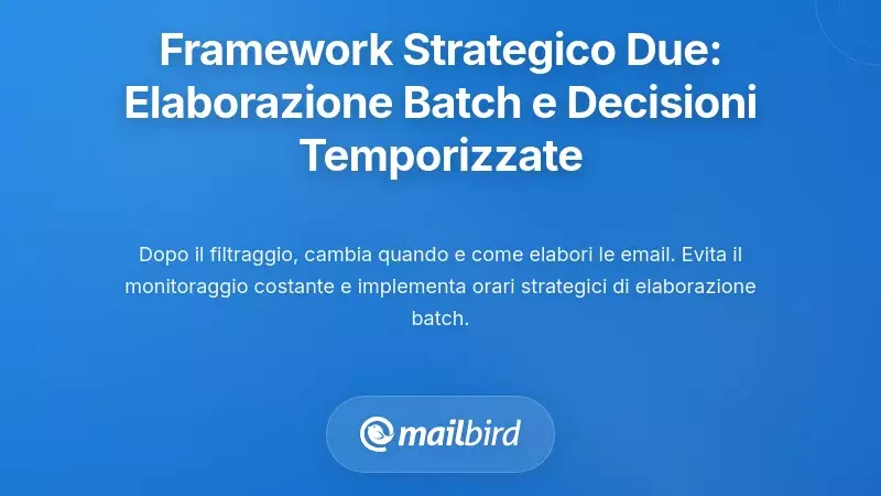 Struttura Strategica Due: Elaborazione in lotti e Sistemi di Decisione Basati sul Tempo