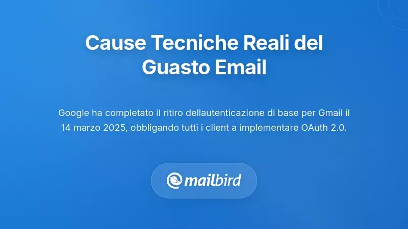 Cause Radici Tecniche: Cosa Ha Veramente Rotto l&rsquo;Infrastruttura della Posta Elettronica