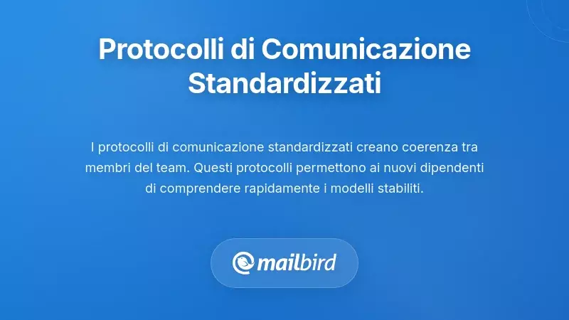 Membri del team che collaborano su protocolli e procedure standardizzate per la comunicazione email