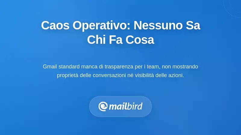 Caos operativo: quando nessuno sa chi gestisce cosa