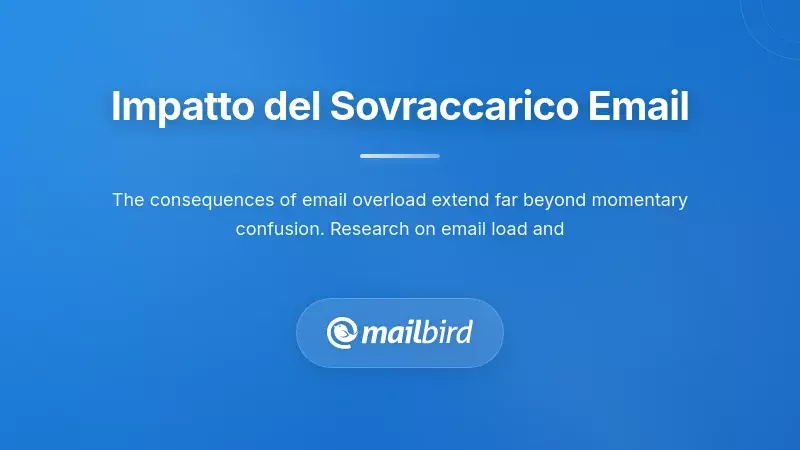 Illustrazione dello stress sul lavoro che mostra l'impatto del sovraccarico di email sulla produttivit&agrave; e la salute mentale