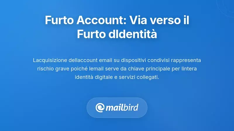 Rischio di accesso all'account email su dispositivi condivisi della famiglia che mostra il concetto di violazione della sicurezza