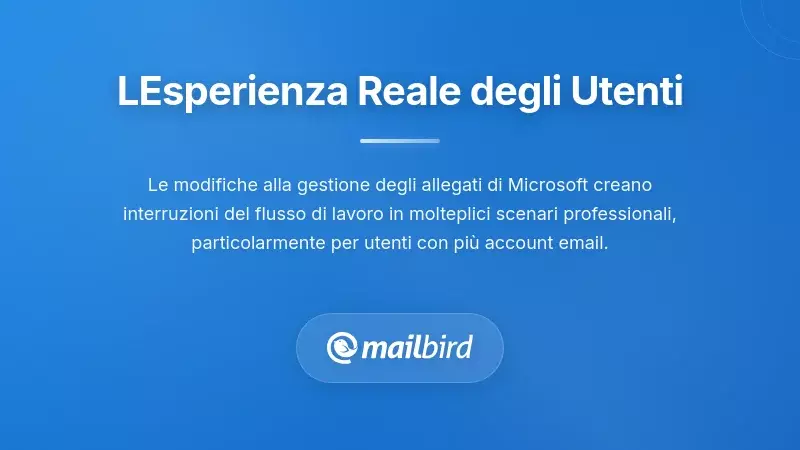 Utenti che provano frustrazione con il nuovo sistema di gestione degli allegati di Microsoft Outlook
