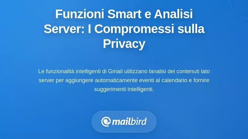 Funzionalit&agrave; Intelligenti e Analisi Server-Side: I Compromessi sulla Privacy delle Email e Tracciamento che Devi Conoscere