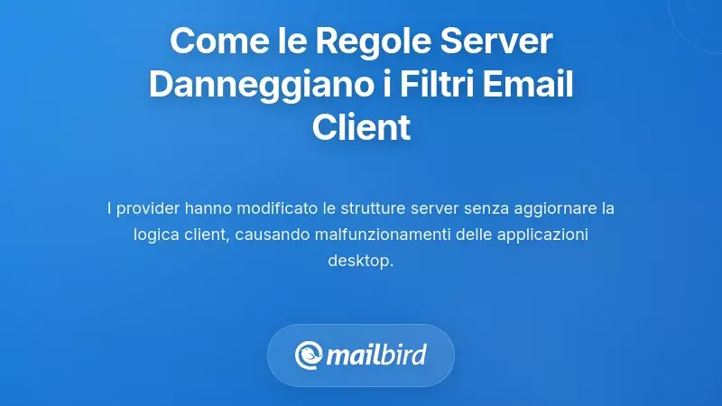 Come le modifiche alle regole lato server interrompono i filtri email lato client