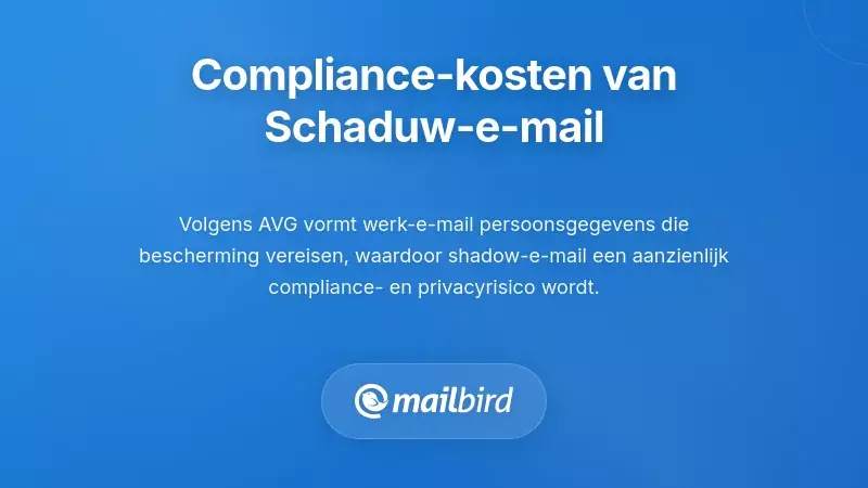 Regelgevende, Privacy- en Nalevingskosten van Schaduw e-mail