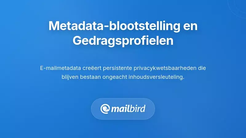 Blootstelling van metadata en het opbouwen van gedragsprofielen