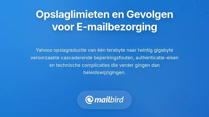 Opslagbeperkingen en Hun Cascaderende Effecten op E-mailbezorging