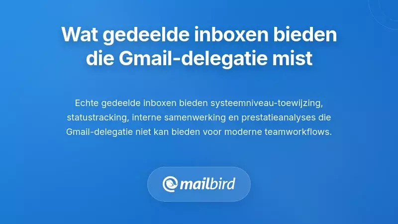 Wat echte gedeelde inboxsystemen bieden die Gmail-delegatie niet kan