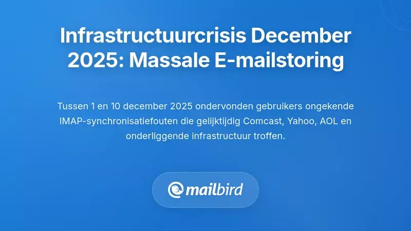 De infrastructuurcrisis van december 2025: toen e-mailproviders gelijktijdig faalden