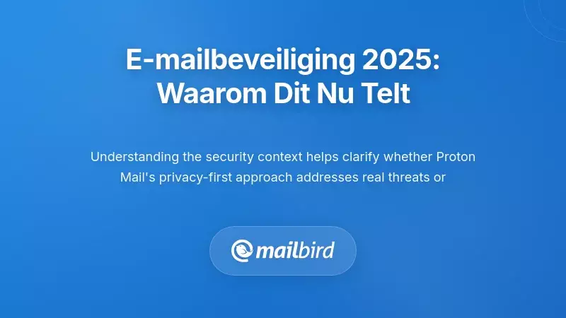 Het E-mailbeveiligingslandschap in 2025: Waarom Dit Nu Belangrijk Is