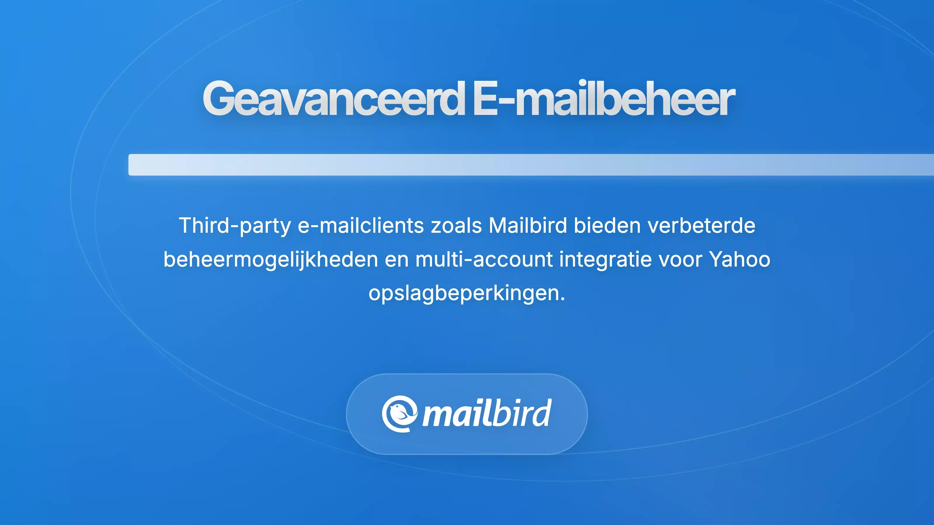 Geavanceerde e-mailclientinterface met migratieopties en oplossingen van derden voor Yahoo Mail-back-up