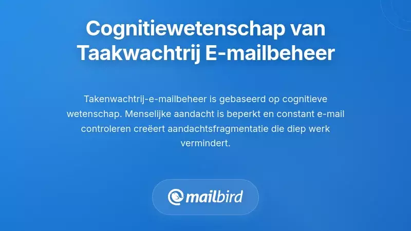De cognitieve wetenschap achter taakwachtrij-e-mailbeheer