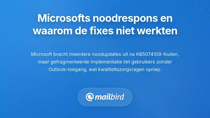Microsoft's Noodreactie en Waarom de Oplossingen Niet voor Iedereen Werkten