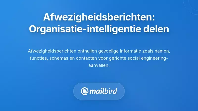Automatische Buitenlands Antwoorden: Organisatorische Informatie Verspreiden