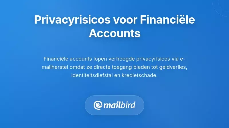 Beveiliging van financi&euml;le accounts die kwetsbaarheden bij e-mailwachtwoordherstel en risico's van datalekken toont