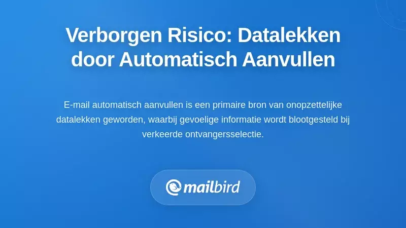 Het Verborgen Gevaar: Per ongeluk Gegevenslekken Door Autocomplete
