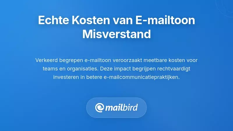 Zakelijke professionals die de kosten van miscommunicatie van de toon in e-mails op het werk ervaren
