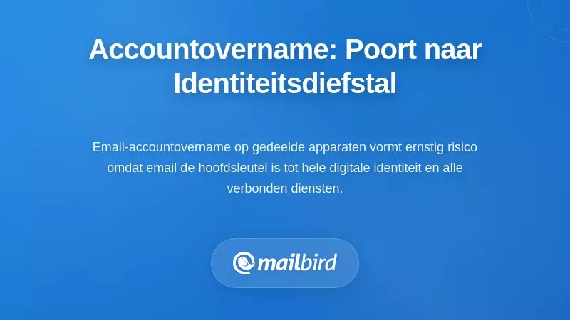 Risico van accountovername op e-mail op gedeelde gezinsapparaten laat concept van beveiligingsinbreuk zien
