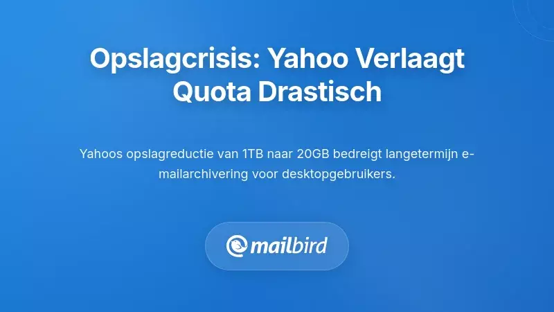 De Opslagcrisis: Yahoo's Dramatische Quotareductie