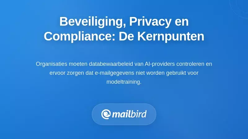 Beveiliging, Privacy en Naleving: De Kritische Overwegingen