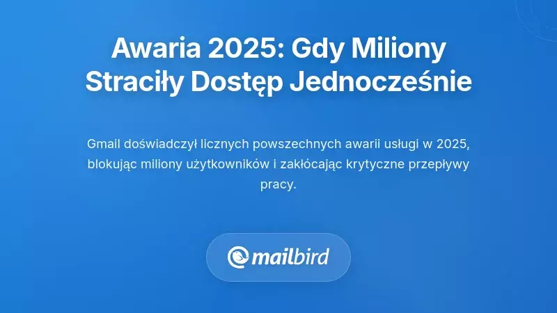 Wykres przerwy w usługach w 2025 roku: Kiedy miliony straciły dostęp jednocześnie