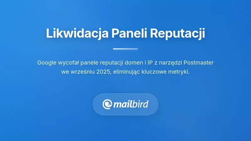 Interfejs narzędzi Google Postmaster wyświetlający funkcje pulpit&oacute;w reputacji dla domen i IP
