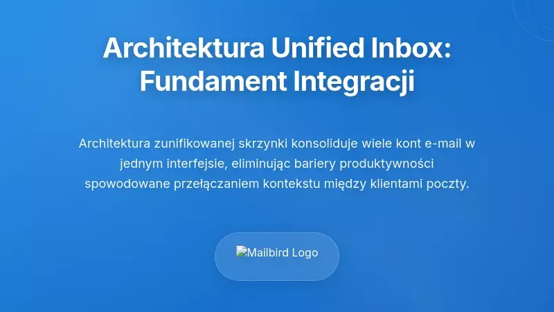 Zunifikowana architektura skrzynki odbiorczej: podstawa integracji
