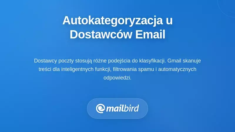Jak główni dostawcy e-mail implementują automatyczną klasyfikację