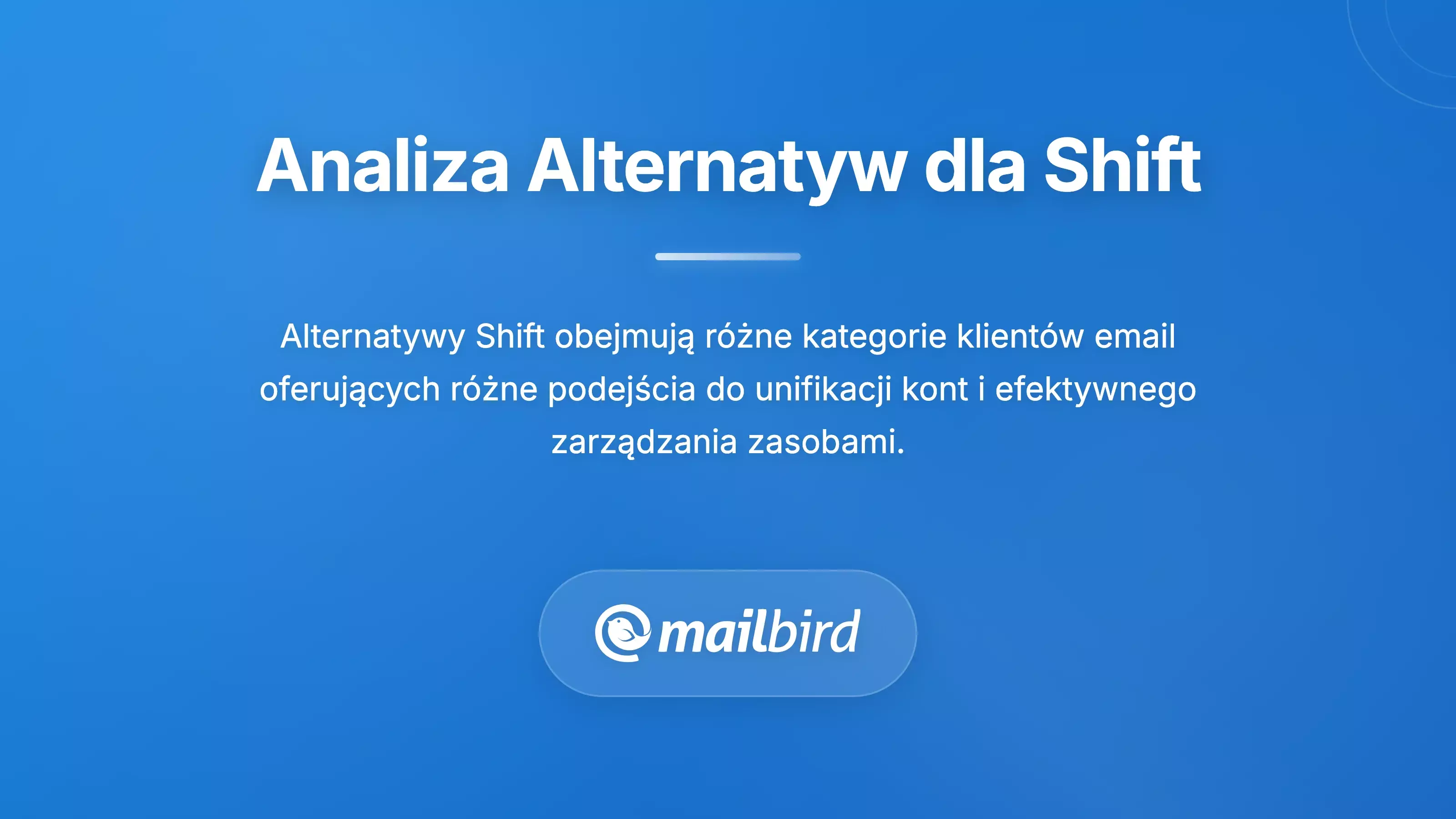 Tabela porównawcza lekkich alternatyw dla klienta e-mail Shift dla użytkowników macOS szukających lepszej wydajności