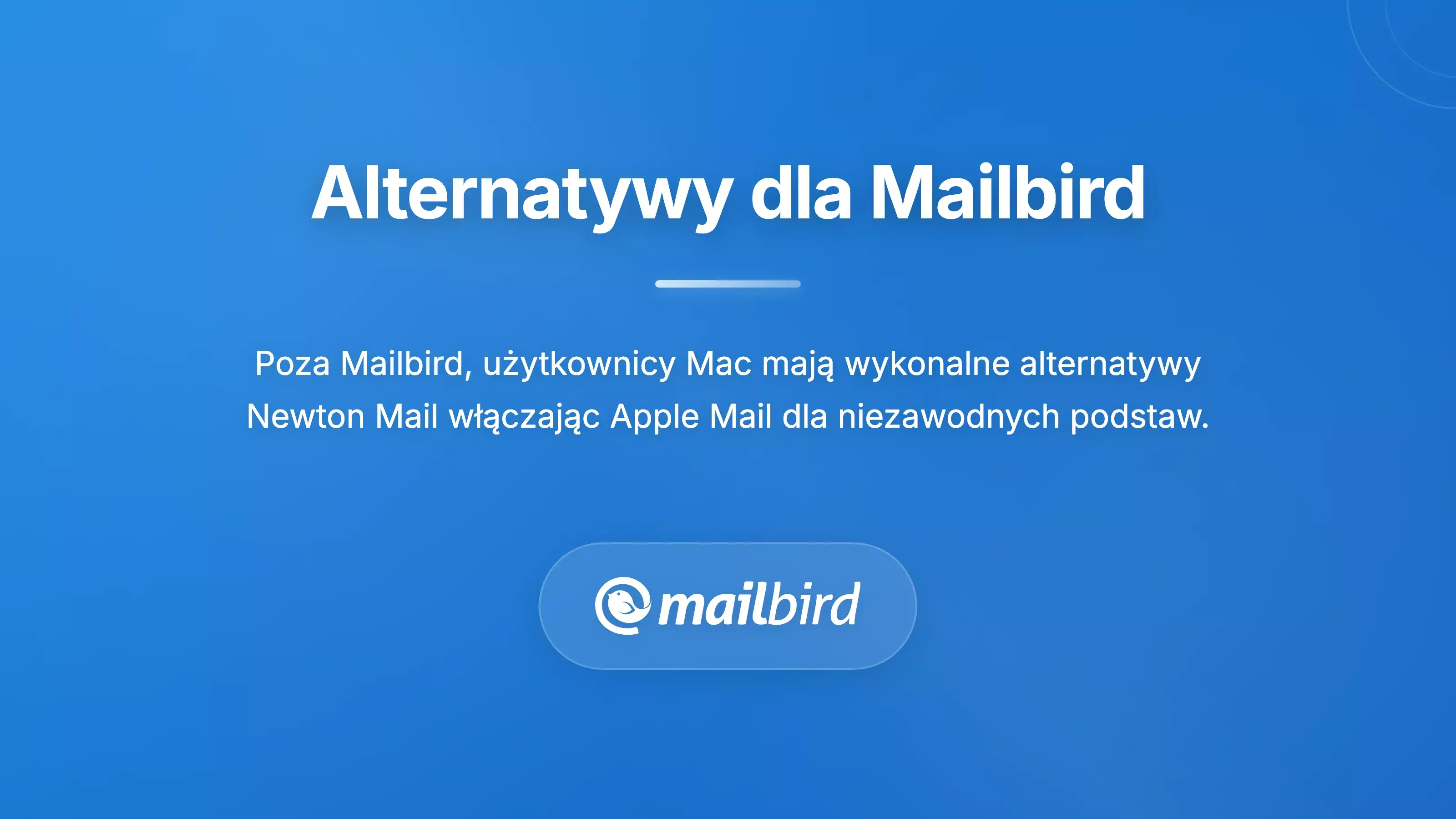 Tabela por&oacute;wnawcza pokazująca niezawodne alternatywy dla e-maila Mac z zaawansowanymi funkcjami, takimi jak potwierdzenia przeczytania