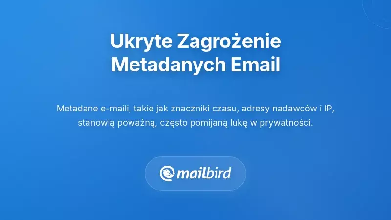 Wizualizacja metadanych e-maili pokazująca luki w prywatności w systemach automatycznej kategoryzacji