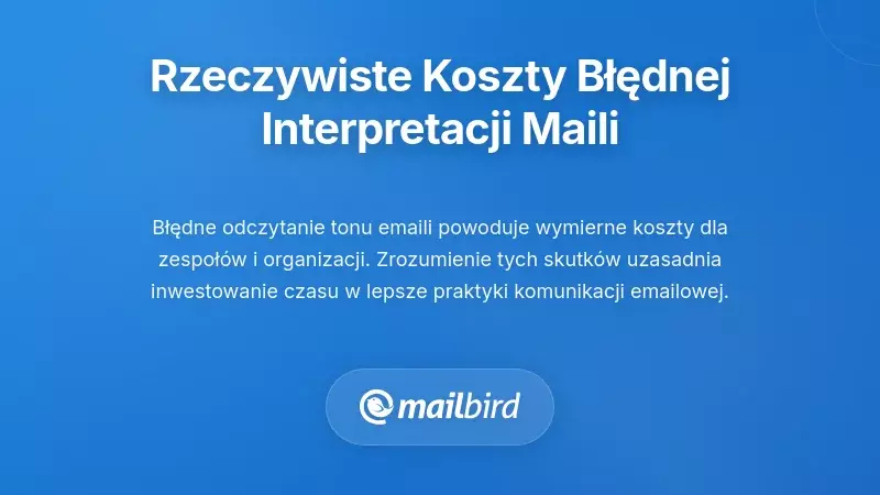 Profesjonaliści biznesowi doświadczający koszt&oacute;w nieporozumień dotyczących tonu w e-mailach w pracy