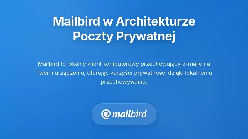 Jak Mailbird wpisuje się w architekturę e-maili skoncentrowanych na prywatności