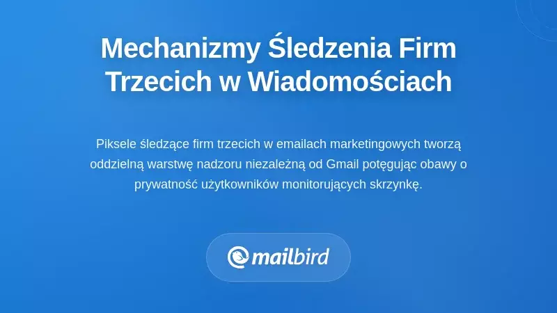 Mechanizmy śledzenia stron trzecich osadzone w Twoich wiadomościach