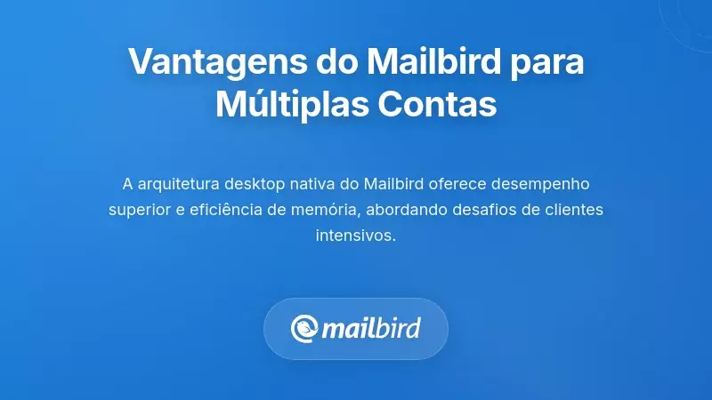 Vantagens de Desempenho do Mailbird para Utilizadores com Várias Contas