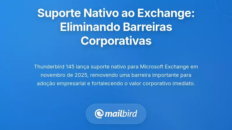 Suporte Nativo ao Exchange: Quebrando Barreiras Empresariais