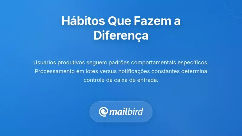 Cronograma de verifica&ccedil;&atilde;o por lotes de e-mail mostrando m&eacute;todo de 2-4 vezes por dia usado por altos desempenhos