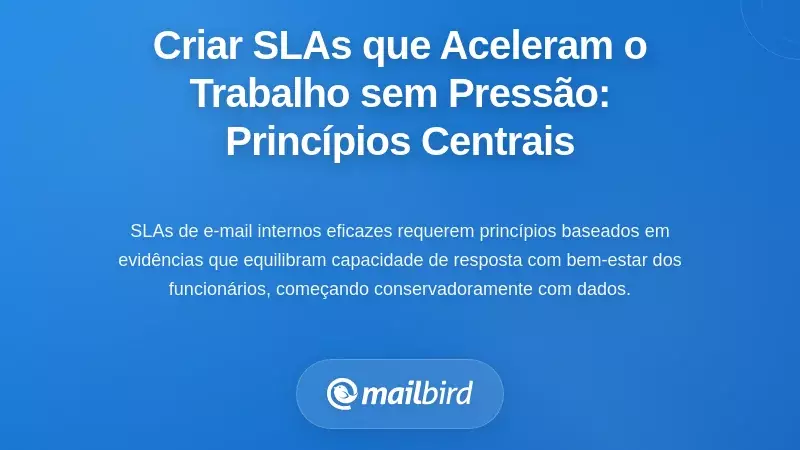 Desenvolver SLAs que Aceleram o Trabalho Sem Acrescentar Pressão: Princípios Fundamentais