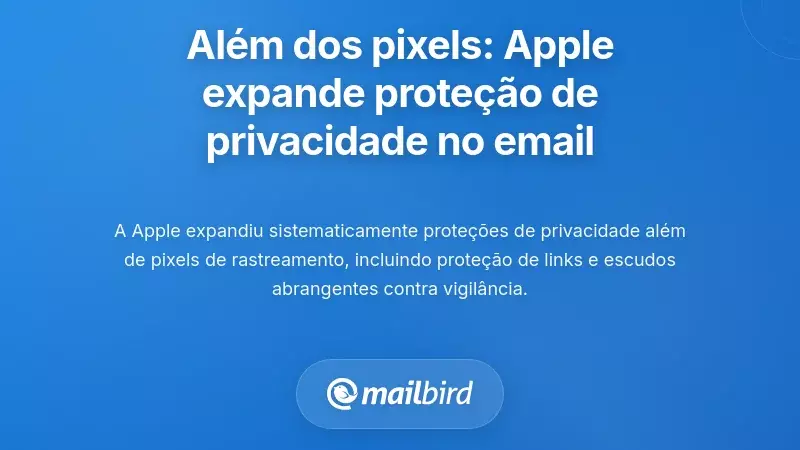 Para al&eacute;m dos Pixels: as Categorias Expandidas de Prote&ccedil;&atilde;o de Privacidade de Email da Apple