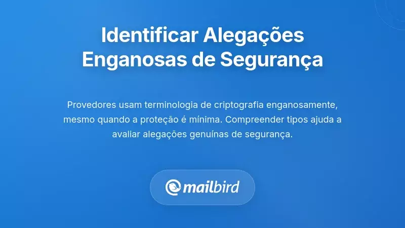 Identifica&ccedil;&atilde;o de Reclama&ccedil;&otilde;es Enganosas sobre Criptografia e Seguran&ccedil;a