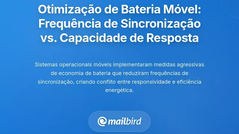 Otimiza&ccedil;&atilde;o da Bateria M&oacute;vel: O Dilema entre Frequ&ecirc;ncia de Sincroniza&ccedil;&atilde;o e Responsividade