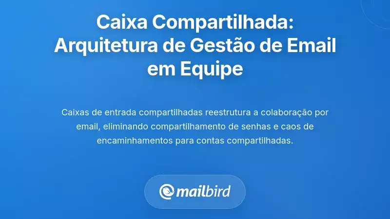 A Solução de Caixa de Entrada Compartilhada: Arquitetura Moderna de Gestão de Email para Equipas