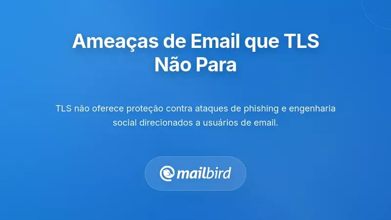 Ilustra&ccedil;&atilde;o das amea&ccedil;as &agrave; seguran&ccedil;a do email que ultrapassam a encripta&ccedil;&atilde;o da camada de transporte TLS