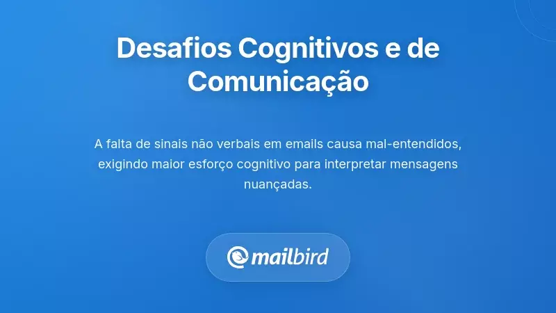 Representa&ccedil;&atilde;o visual dos desafios de m&aacute; comunica&ccedil;&atilde;o por email e problemas de interpreta&ccedil;&atilde;o de tom em equipas