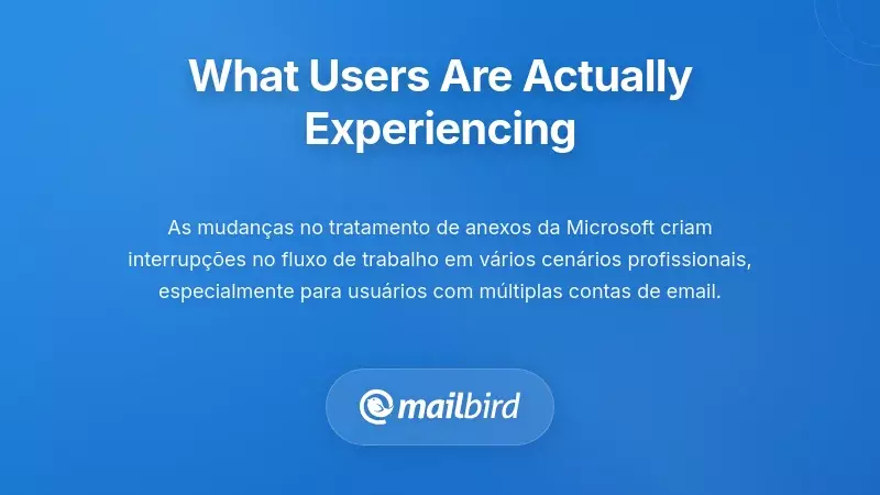 Usu&aacute;rios experimentando frustra&ccedil;&atilde;o com o novo sistema de gerenciamento de anexos do Microsoft Outlook