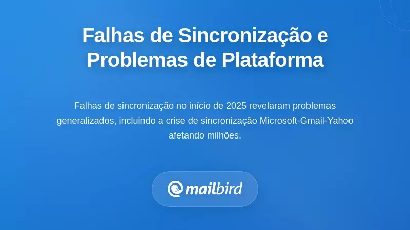 Falhas Recentes de Sincroniza&ccedil;&atilde;o e Problemas Espec&iacute;ficos de Plataformas