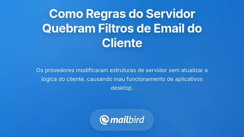 Como as Altera&ccedil;&otilde;es nas Regras do Lado do Servidor Quebram os Filtros de Email do Lado do Cliente